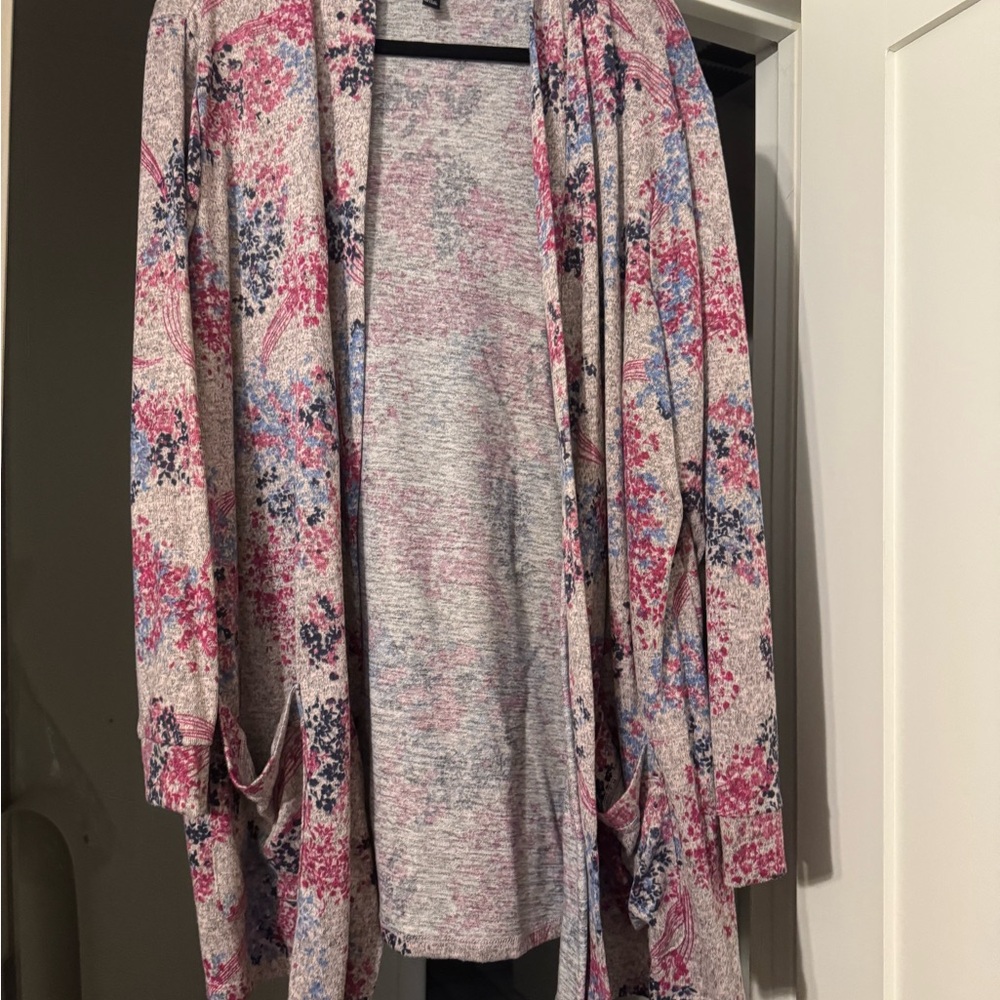 Floral Women's Sweater Cardigan